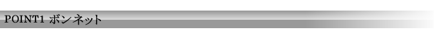 POINT1 ボンネット