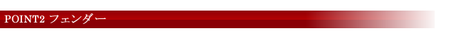 POINT2 フェンダー