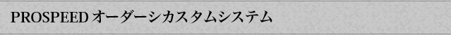 PROSPEED　オーダーシカスタムシステム