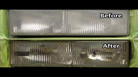 ヘッドライトレンズ修復